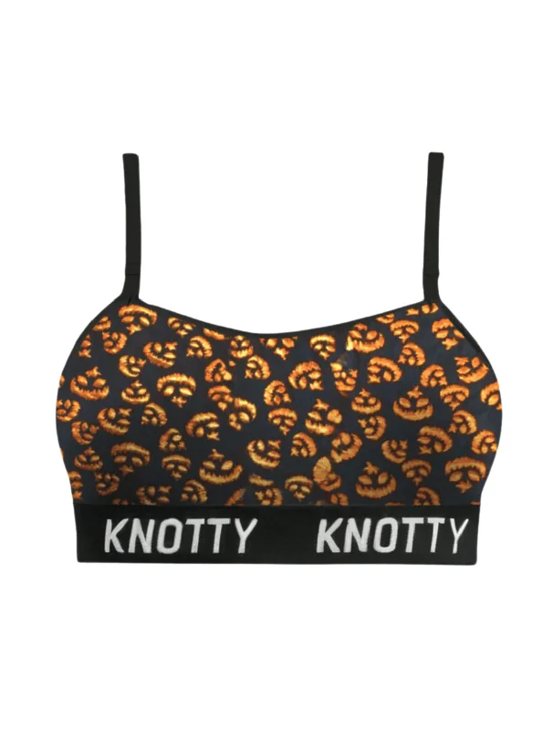 women's pajamas for a good night's sleepBeChill™ Crackle Pumpkin Bralette