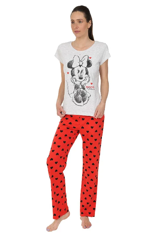 women's pajamas with a playful printWomen's Disney Minnie Mouse Heart Long Pyjamas