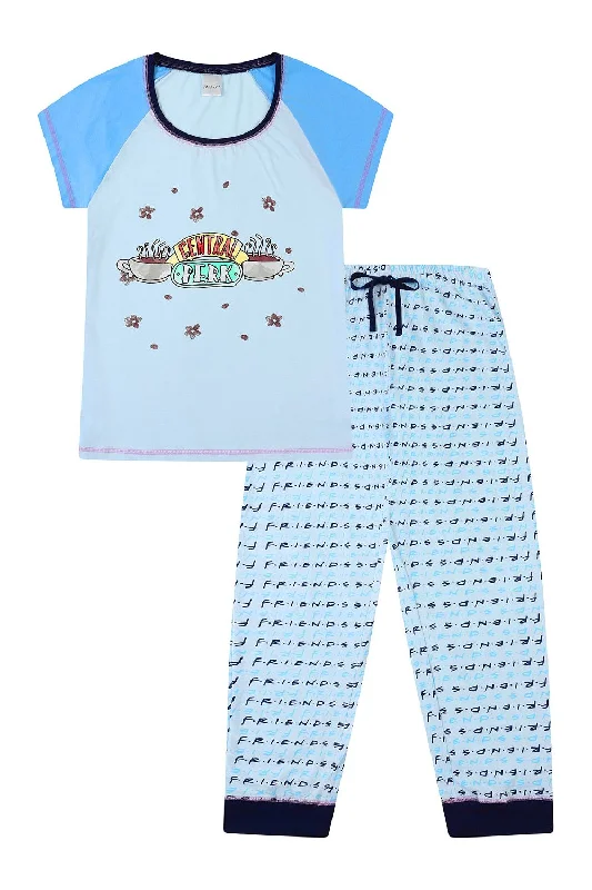 women's pajamas designed for those who believe in sweet dreams and cozy nights.Women's Friends Central Perk Blue Long Pyjamas