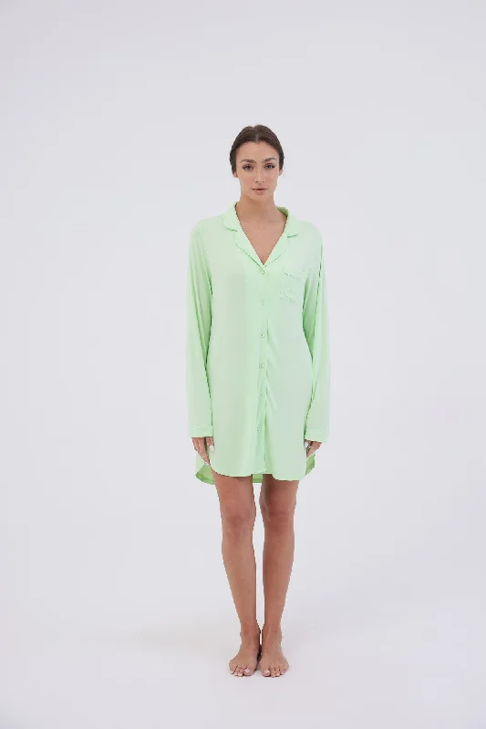 women's pajamas for a night of restLilly Apple Green Sleeping Shirt